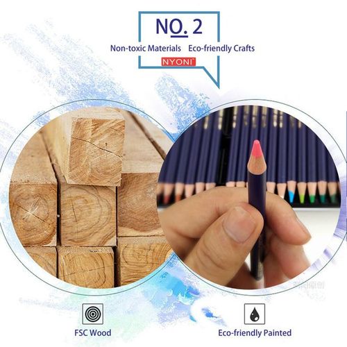 NYONI Professional Watercolor Pencils Set
