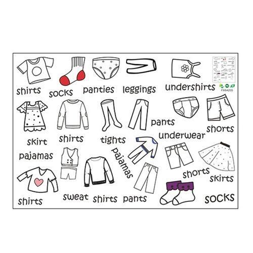 Wardrobe Clothing Identifies Wall Stickers 40x60cm