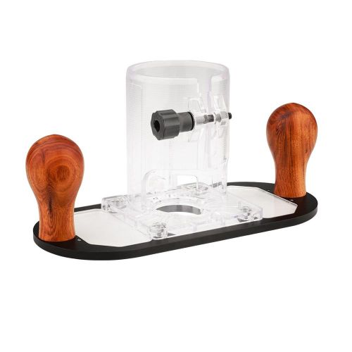 Hand-held Trimming Machine Plunge Base Wood Handle Trimming Machine Base Woodworking Slotting Carving Engraving Inlay Slotted Accessory