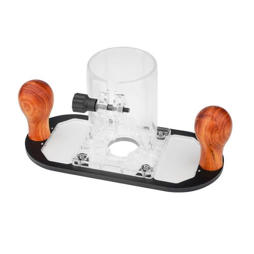 Hand-held Trimming Machine Plunge Base Wood Handle Trimming Machine Base Woodworking Slotting Carving Engraving Inlay Slotted Accessory