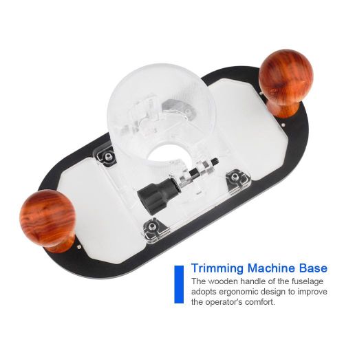 Hand-held Trimming Machine Plunge Base Wood Handle Trimming Machine Base Woodworking Slotting Carving Engraving Inlay Slotted Accessory
