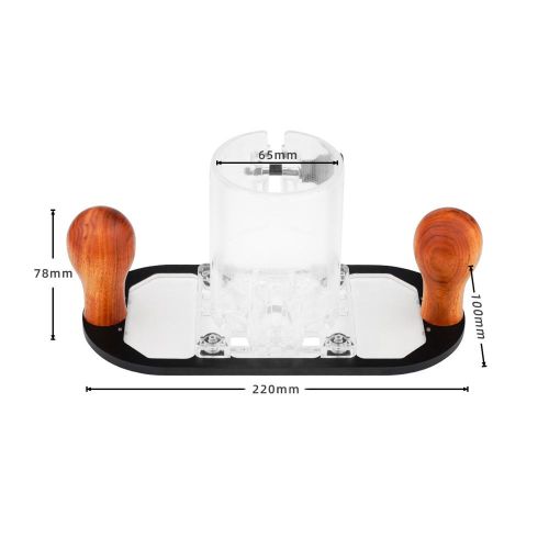 Hand-held Trimming Machine Plunge Base Wood Handle Trimming Machine Base Woodworking Slotting Carving Engraving Inlay Slotted Accessory