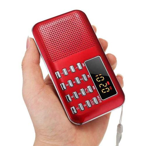 Mini Radio Slim Fm Am Radio Digital Lcd World Supper Bass