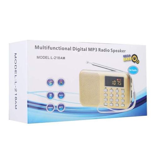 Mini Radio Slim Fm Am Radio Digital Lcd World Supper Bass