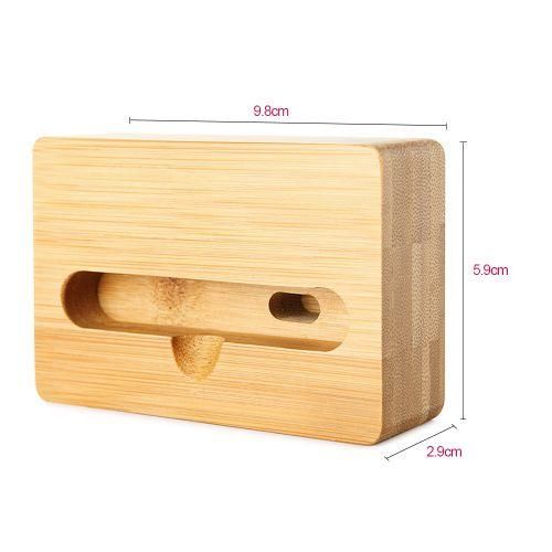 Bamboo Mobile Phone Holder Physical Sound Reinforcement