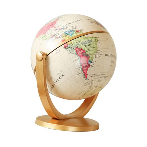 10cm Rotating Earth Globe World Map Swivel Stand Geography Educational