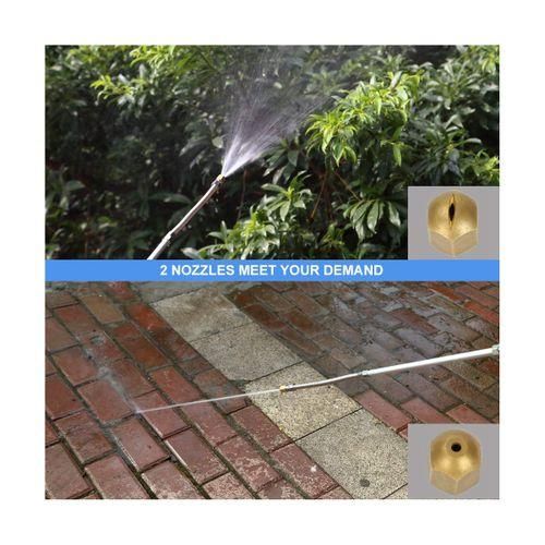 915 Generation High Pressure Power Washer Wand for Car Washing or Garden CleaningMetal Watering Sprayer with Universal Hose End