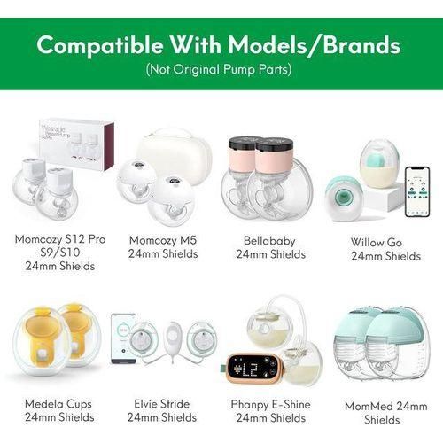 Flange Inserts 13151718192021mm Compatible with Momcozy S12 Pro S9 M5 Etc 24mm Wearable Breast Pump 24mm ShieldFlange