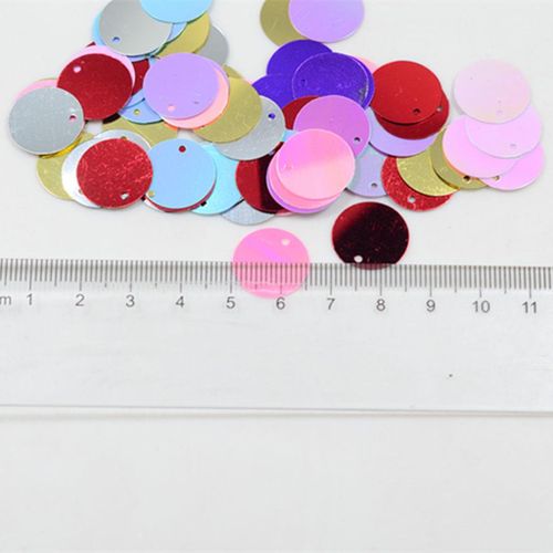 10g/130 Pcs Loose Sequins Round  Paillettes For Blue