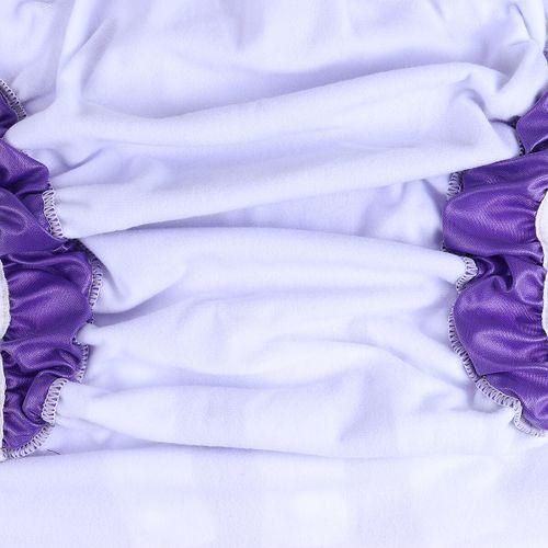 Adult Washable Cloth Diaper Adjustable Reusable Ultra Absorbent Incontinence Pan Purple