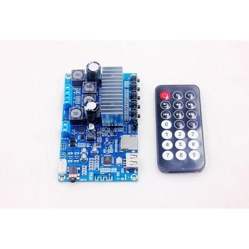 TPA3116 50W2 Bluetooth 5.0 Audio Receiver Stereo Digital Power Amplifier Board FM Radio USB Decode Remote Control