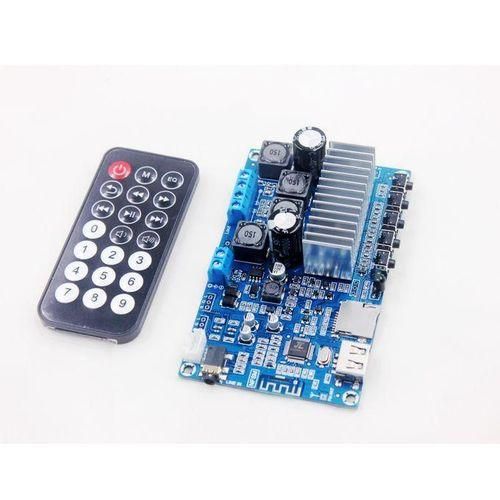 TPA3116 50W2 Bluetooth 5.0 Audio Receiver Stereo Digital Power Amplifier Board FM Radio USB Decode Remote Control