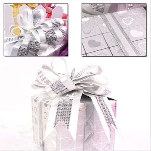 Glitter Paper Gift Box Christmas Treat Boxes Ornament Xmas  22cm