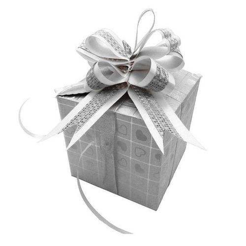 Glitter Paper Gift Box Christmas Treat Boxes Ornament Xmas  22cm