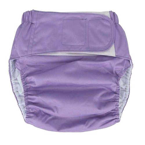 Adult Cloth Diaper Nappy Reusable Washable For Men Women L Purple