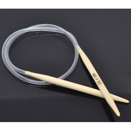 Carbonized Bamboo Circular Knitting Transparent Crochet Hooks 40/50/80cm Long For Knitting Sweater Sewing Tools