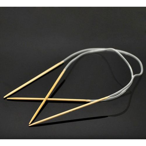 Carbonized Bamboo Circular Knitting Transparent Crochet Hooks 40/50/80cm Long For Knitting Sweater Sewing Tools