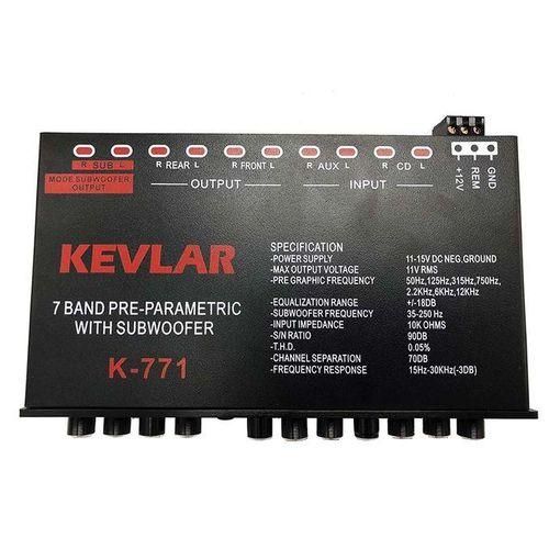 7 Segment Equalizer Car Audio EQ Tuning Crossover Amplifier DC 12V