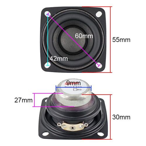 Ghxamp 2 Inch 55mm Hifi Full Range Bass Speaker 23 Core 4 Ohm 20w Super Strong Magnetic Woofer For Audio Accessories 2pcs