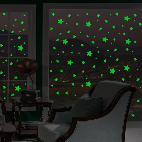 4 Set Of 3 Stickers Luminous Decoration Cute Wall Sticker