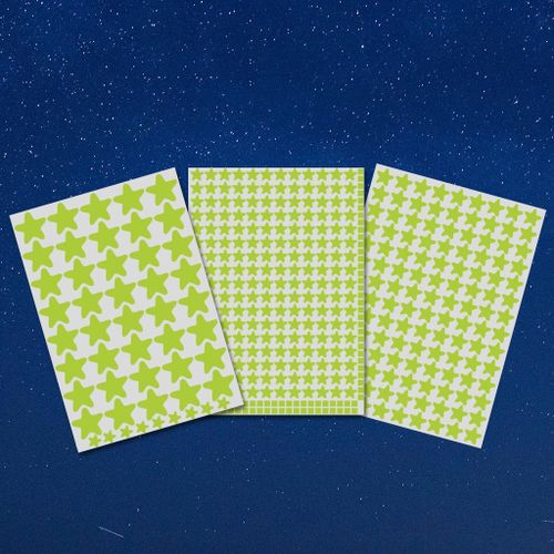 4 Set Of 3 Stickers Luminous Decoration Cute Wall Sticker