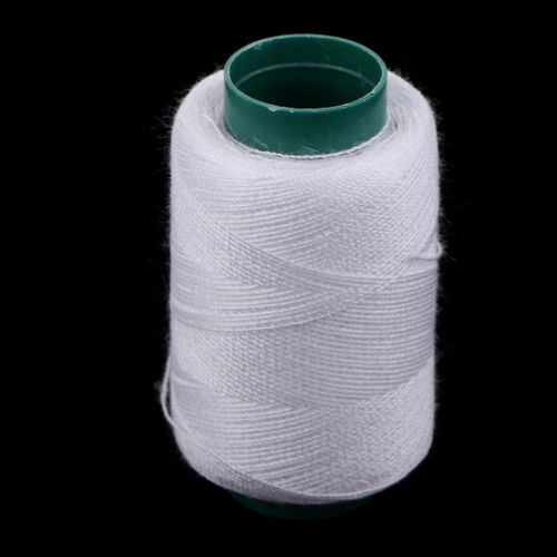 5 cones overlock thread (200m each), sewing thread set, White