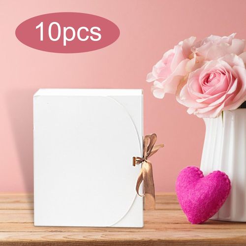 10x Gift Boxes Sweets Paper Boxes For 31cmx25cmx8cm White