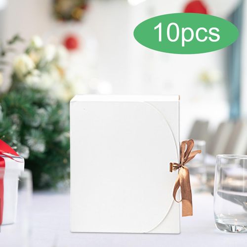 10x Gift Boxes Sweets Paper Boxes For 31cmx25cmx8cm White