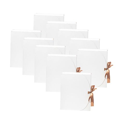 10x Gift Boxes Sweets Paper Boxes For 31cmx25cmx8cm White