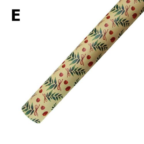 Christmas Wrapping Paper Red White Snowflakes and Reindeer Design for Holiday Party Celebration