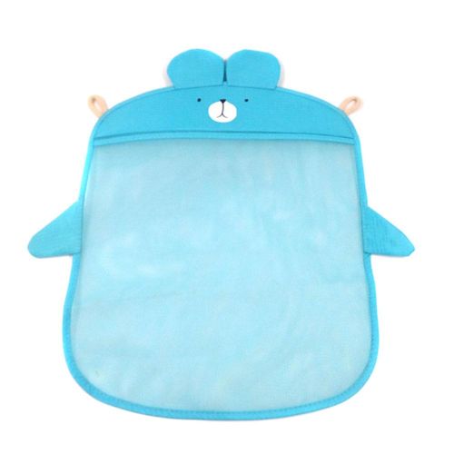 Wall Hanging Kitchen Bathroom Storage Bag Knitted Mesh Bag Baby Bath Toys Organizer Container New,Blue NO5242