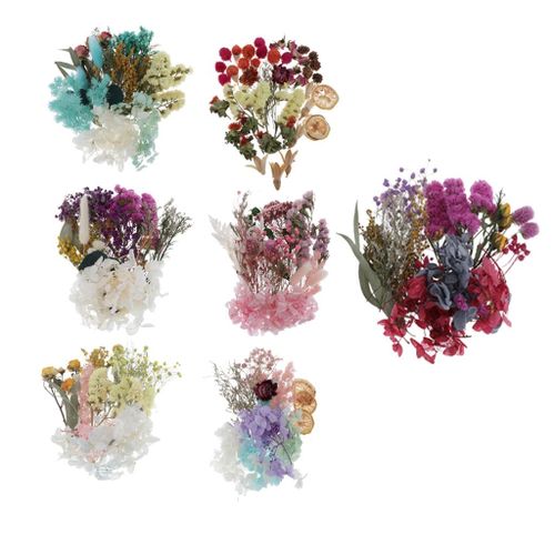 1 Bag Dried Flowers, Dried Flower Herbs For Bath, Soap