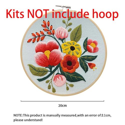 Flowers Embroidery Materials Package Diy Needlework Embroidery Cross Stitch Kit For Beginners Decor Paintings Semi-Finished