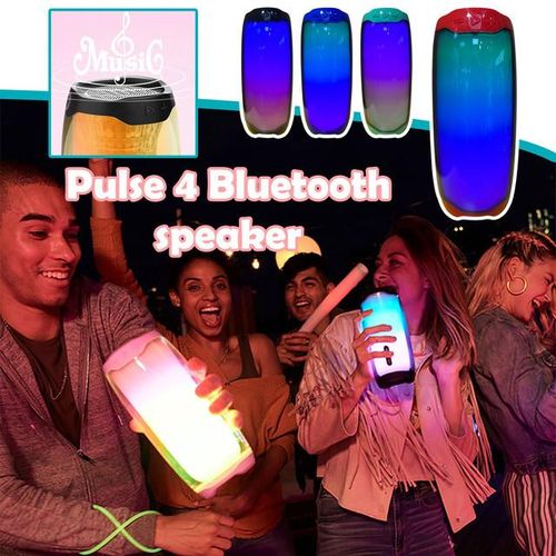 Jbl New Pulse 4 Pk Boombox Portable Speaker Wireless Bluetooth 4.2 Colorful Small Speaker Subwoofer Desk Speaker Hands-Free
