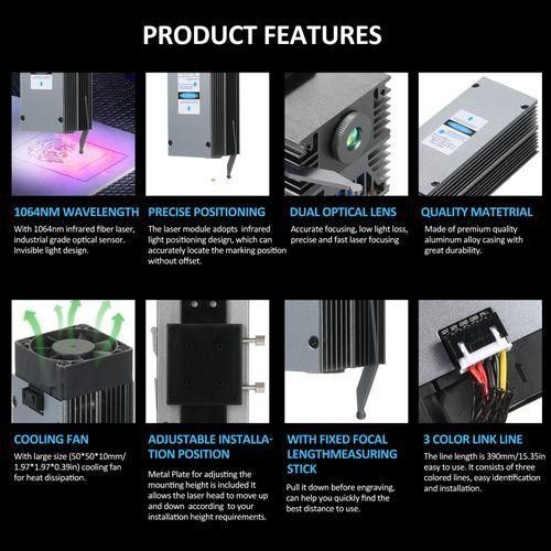 20W  1065nm Laser Engraving Machine Metal Marking Laser