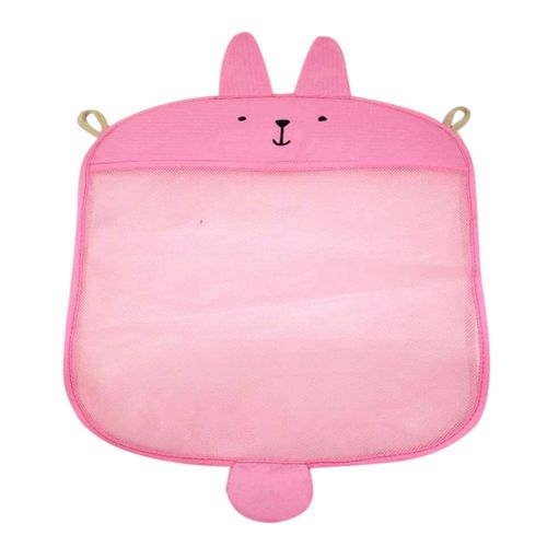 Wall Hanging Kitchen Bathroom Storage Bag Knitted Mesh Bag Baby Bath Toys Organizer Container New,Pink NO5111