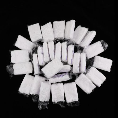 30pcs Women Men Disposable Underwear Travel Panties Briefs White