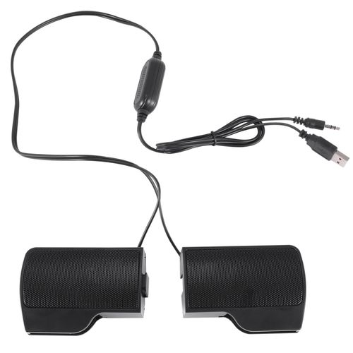 Clip Mini Portable USB Stereo Speaker Soundbar for Notebook