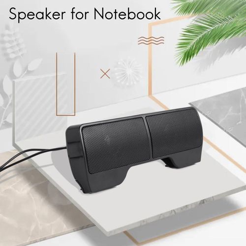 Clip Mini Portable USB Stereo Speaker Soundbar for Notebook