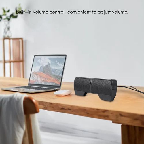 Clip Mini Portable USB Stereo Speaker Soundbar for Notebook