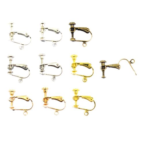 10x Earrings Converter Clamps Non-Pierced Clip On Earring Findings DIY