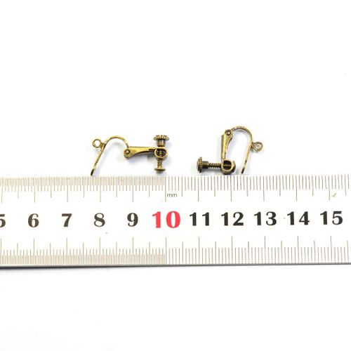 10x Earrings Converter Clamps Non-Pierced Clip On Earring Findings DIY