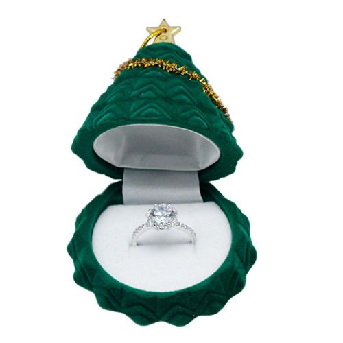 Creative Christmas Tree Ring Box Jewelry Box Gift Packaging Box