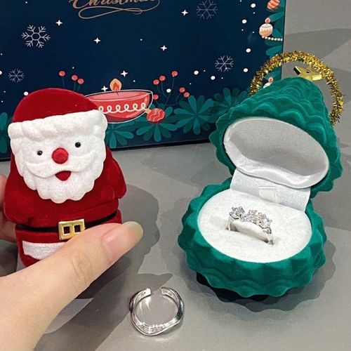 Creative Christmas Tree Ring Box Jewelry Box Gift Packaging Box