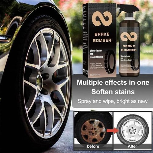120ml Car Wheel Tire Cleaner Brake Dust Remover Heavy Rust Removal Cleaning Agent Professional Brake Wheel Cleaner-