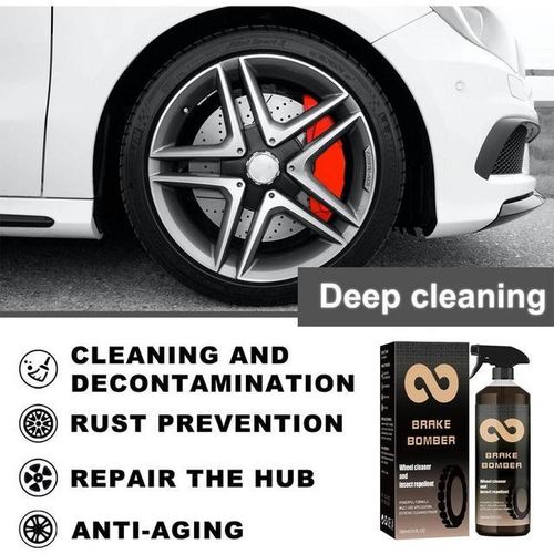 120ml Car Wheel Tire Cleaner Brake Dust Remover Heavy Rust Removal Cleaning Agent Professional Brake Wheel Cleaner-