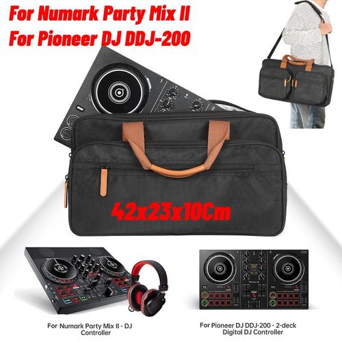 EVA DJ Controller Storage Bags Dustproof DJ Equipment Carrying Bags with PU Handle for Numark Party Mix II/Pioneer DJ DDJ-200