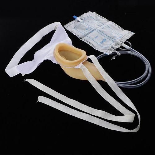 Safety Portable Male Urinal Pee Holder Collector Patient Incontinent
