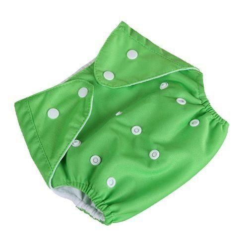 Reusable Baby, Toddler, Kids, Cloth Diaper, Washable Diapers, Green