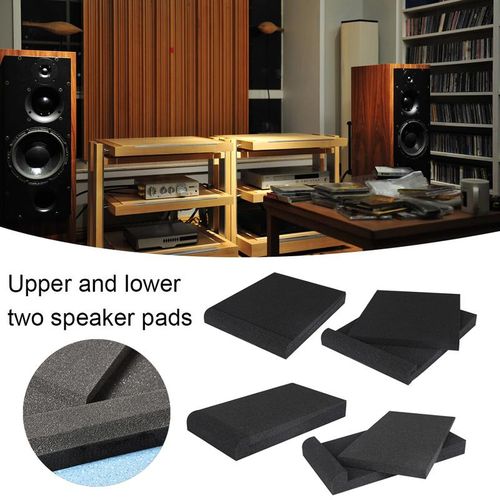 1set Studio Monitor Isolation Pads High Density Acoustic Foam For Most Speaker Stand Piano Room Sound Reinforcement Cushion